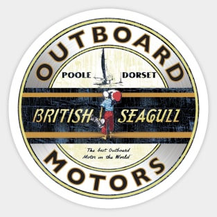 British Seagull Outboard Motors England Sticker